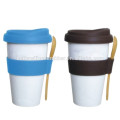 Custom made ceramic mug silicone rubber sleeve